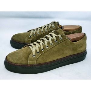 RALPH LAUREN Mens Casual Sneakers Size 10 D in Brown Suede ITALY